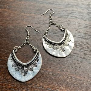 Silver Drop Earrings
